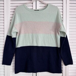 Charter Club Cashmere Women's Color Block Sweater Size Large